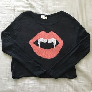 LA HEARTS VAMPIRE KNIT SWEATER
